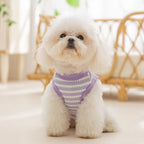 ニコちゃん柄ボーダーノースリーブベスト