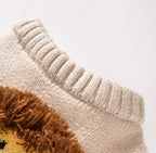 ちびライオンのふわもこニット