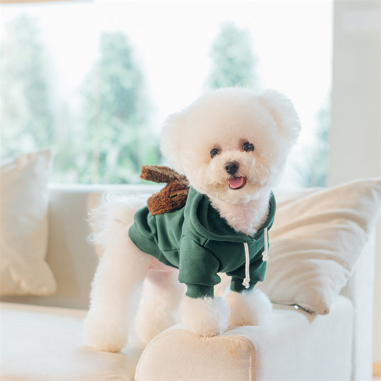 うさぎポケット付きフードパーカー