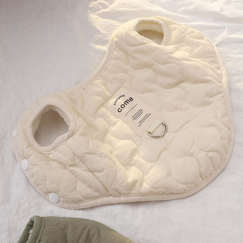 ボア裏地キルティングベスト