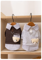 くまモチーフレイヤード風スウェット