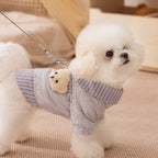 くまモチーフレイヤード風スウェット