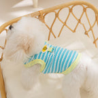 ニコちゃん柄ボーダーノースリーブベスト