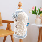 ダイヤチェックリボンニット