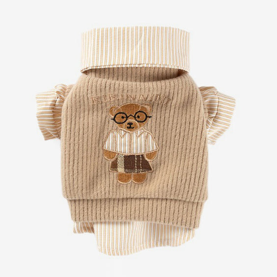 ベア刺繍セットアップ