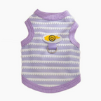 ニコちゃん柄ボーダーノースリーブベスト