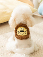 ちびライオンのふわもこニット