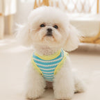 ニコちゃん柄ボーダーノースリーブベスト