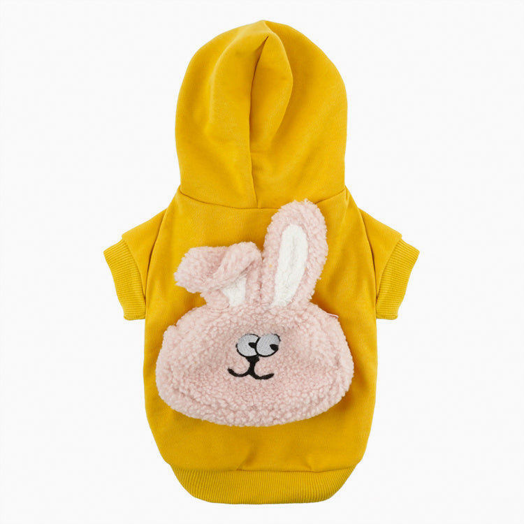 うさぎポケット付きフードパーカー