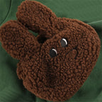 うさぎポケット付きフードパーカー