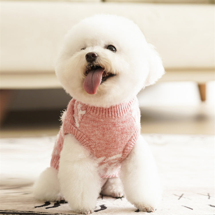 ローズ柄ノースリーブニット