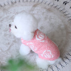 ローズ柄ノースリーブニット