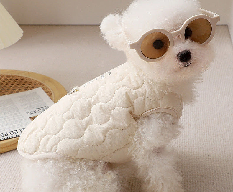 ボア裏地キルティングベスト