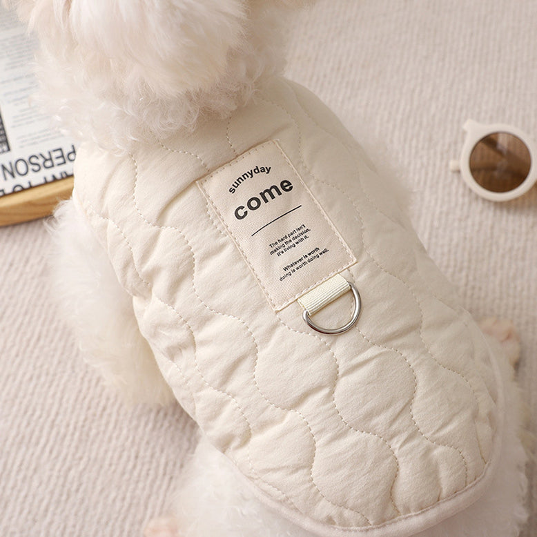 ボア裏地キルティングベスト