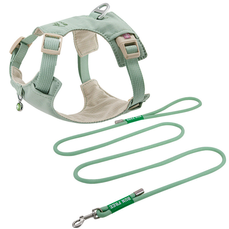 クリスタルチャーム付きハーネス＆リードセット